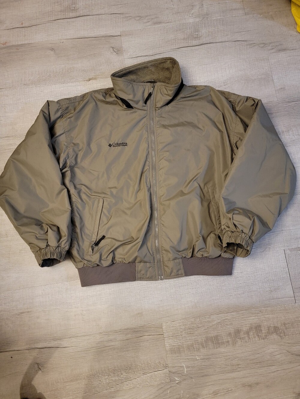 Columbia Men's Olive Green Windbreaker Jacket